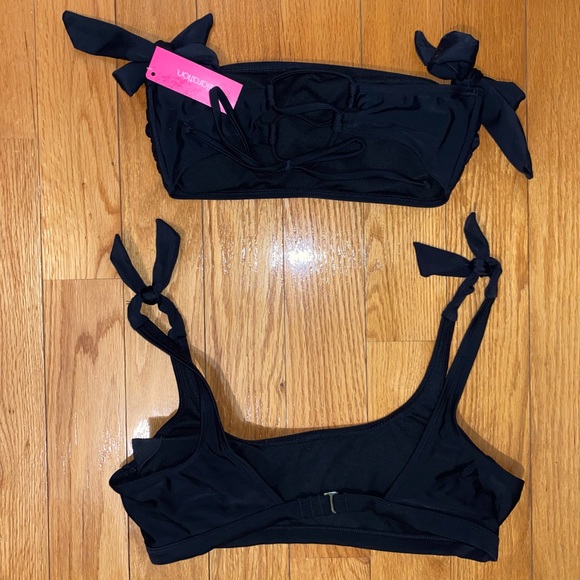 Black Bikini Tops - SET OF 2 - Picture 2 of 2